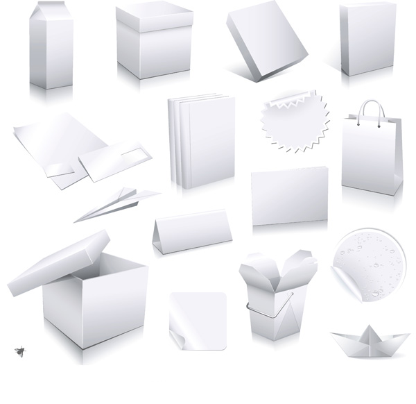 free vector Vector elements of the blank boxes vi